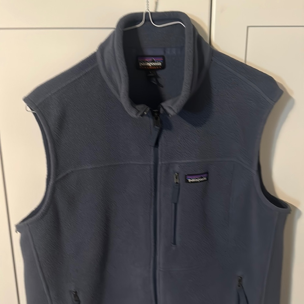 Patagonia Mens Synchilla Vest Size Large in Dolomite Blue